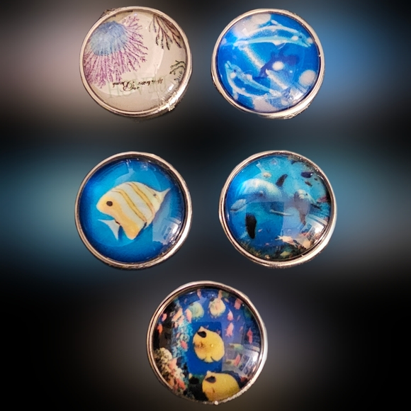 Sea Life Snap Buttons - Picture 1 of 1